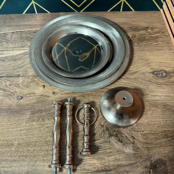 Elegant Rose Gold Deco Tiered Tray - Picture 6 of 10